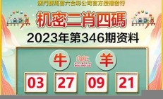 澳门四肖四码期期准2023(澳门四肖四码期期准的内容和意义)