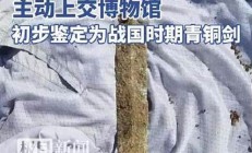 荆门男子挖出战国青铜剑，揭示古代兵器的精湛工艺